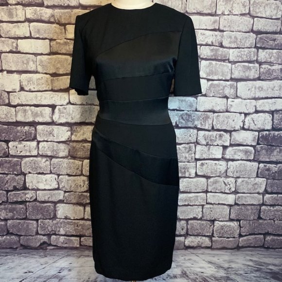 Leslie Fay Dresses & Skirts - Leslie Fay Vintage S-Sleeve Black Dress Size 8